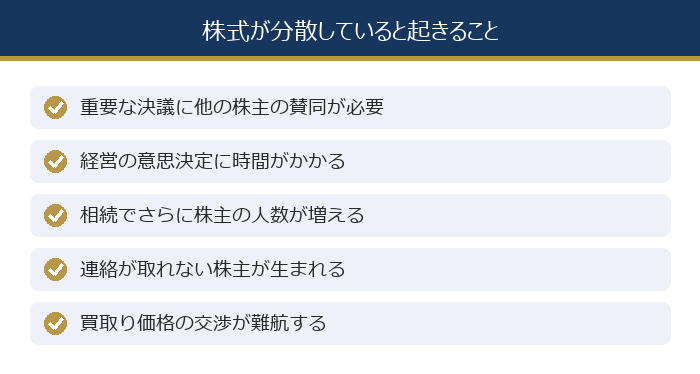 株式が分散していると起きること