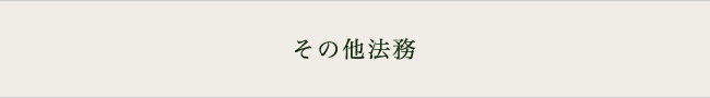 その他法務