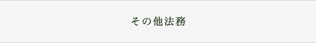 その他法務